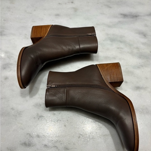 COCLICO Taupe Lather Ankle Boots - Picture 4 of 7